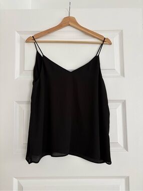 H&M Black V-Neck Spaghetti Strap Camisole